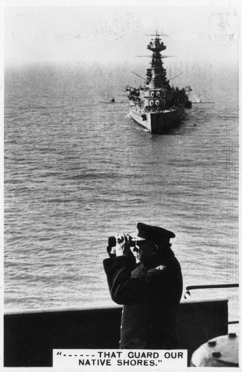 Battlecruiser HMS Hood under vårövningar, 1937 av Unbekannt