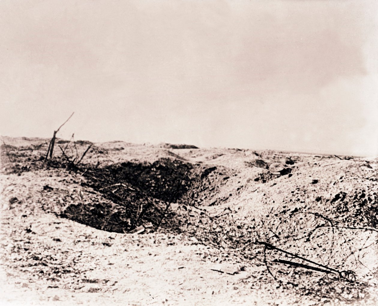 Battlefield, Tahure, norra Frankrike, c1914-c1918 av Unbekannt