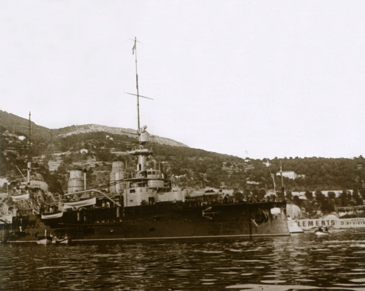 Slagskepp vid Villefranche, Frankrike, c1914-c1918 av Unbekannt