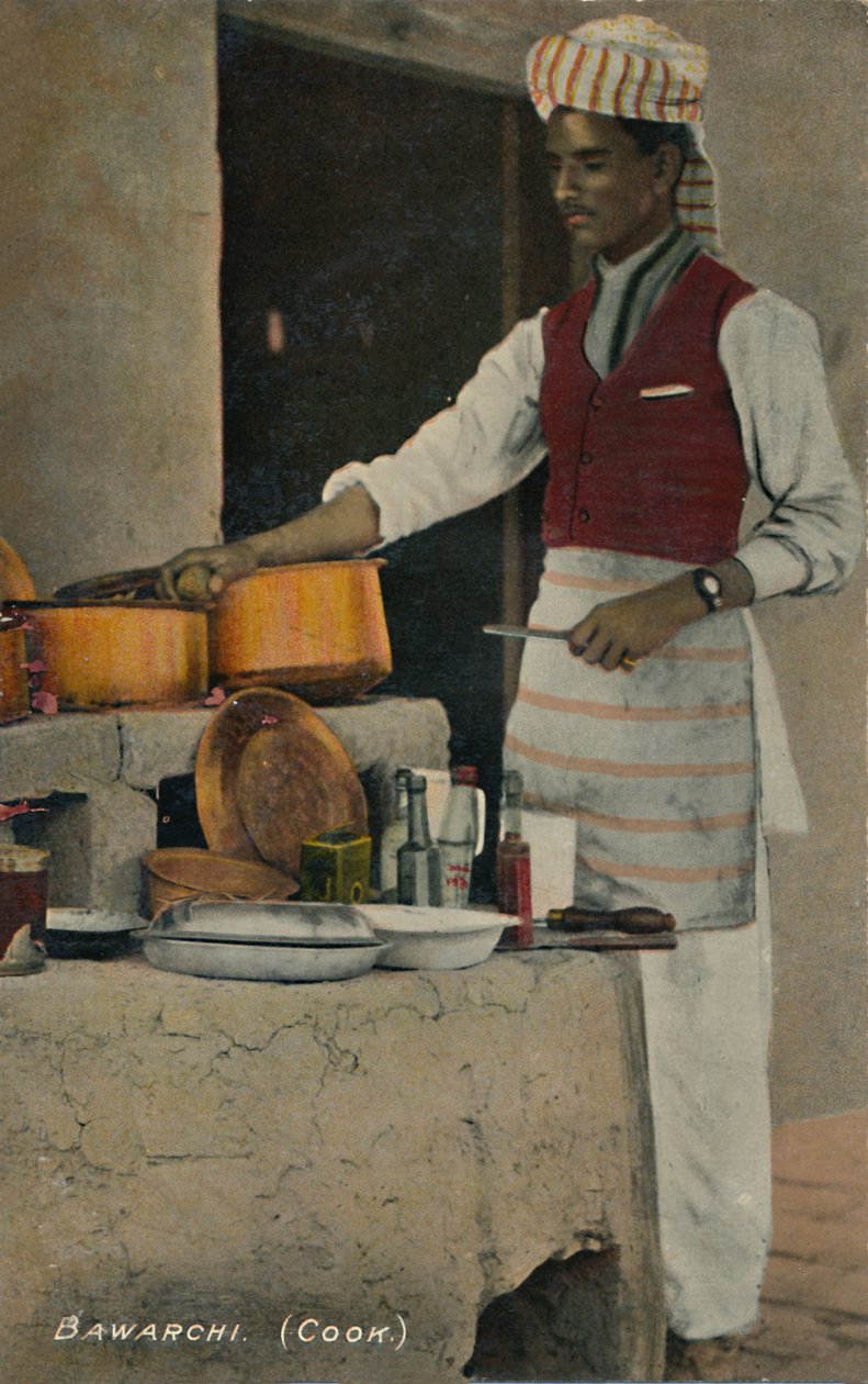 Bawarchi Cook, c1910. av Unbekannt