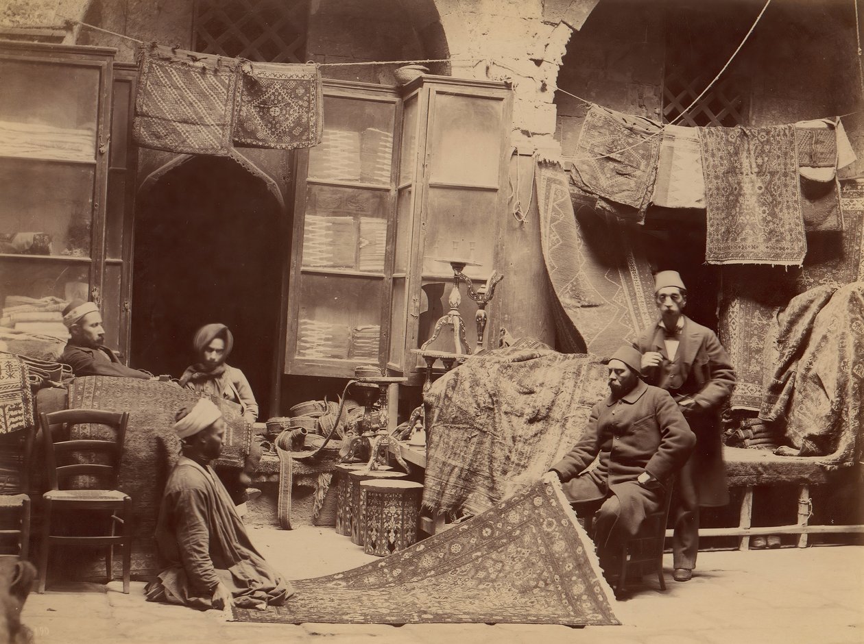 Basar, matthandlare, 1870-talet. av Unbekannt