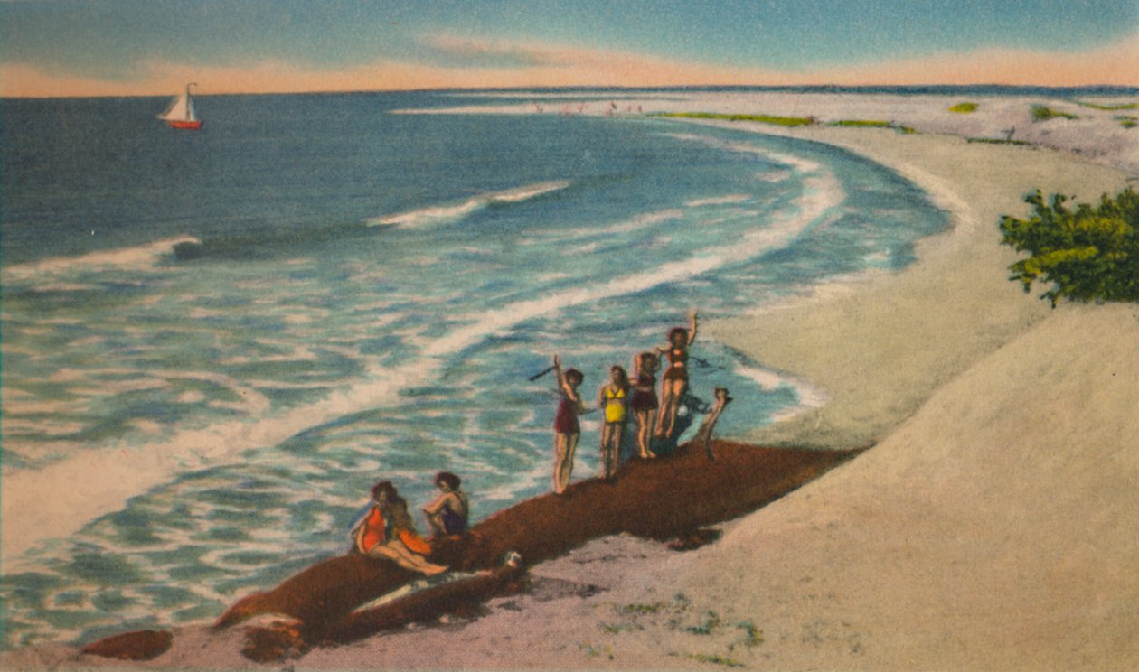 Stranden vid Sabanilla Resort Development, c1940-talet av Unbekannt