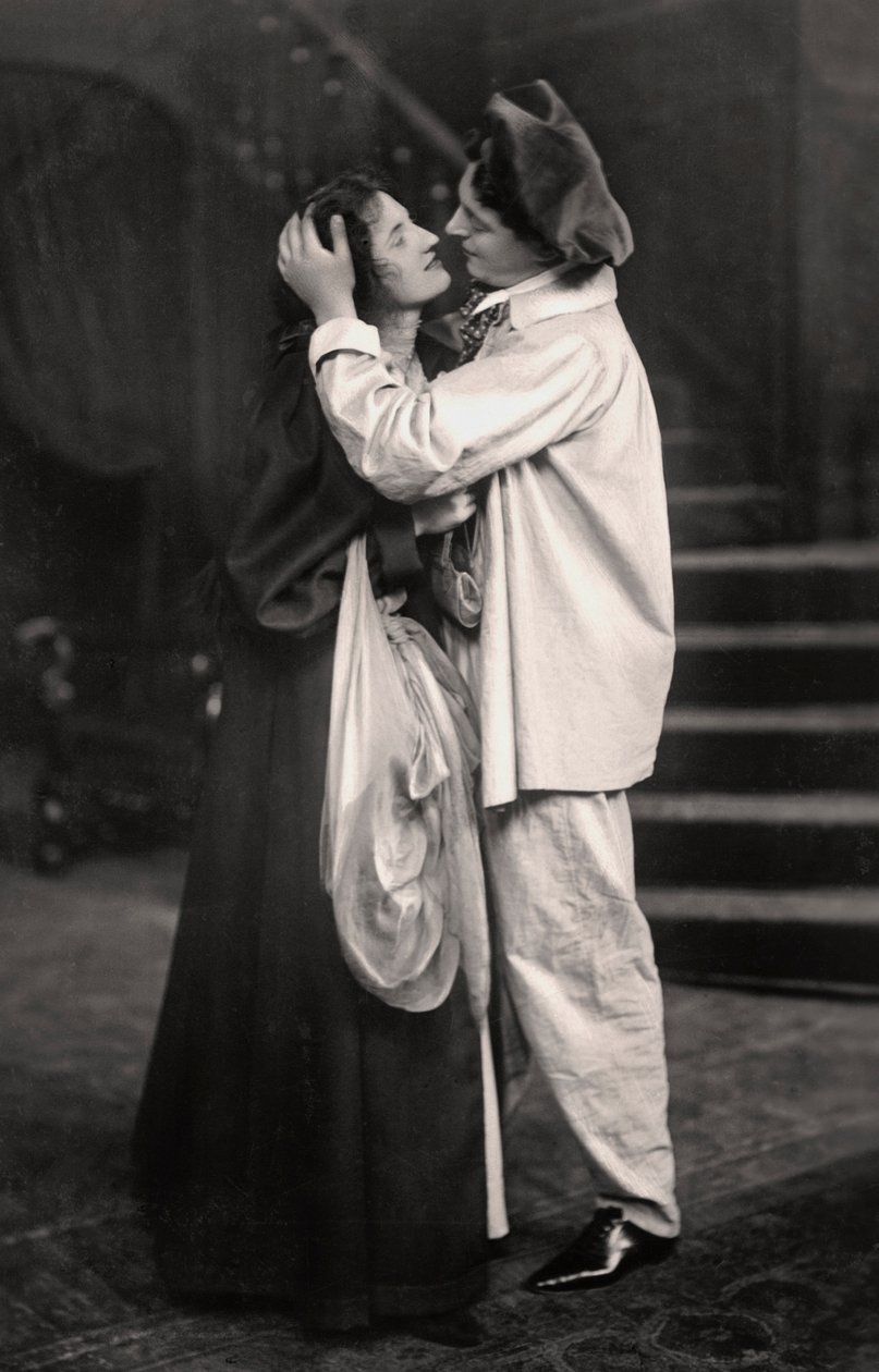 Beatrice Terry och H. Marsh Allen i The Palace of Puck, 1907 av Unbekannt
