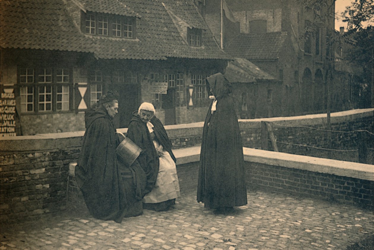 Bakom Gruuthuse. Typer av Brygge, c1910 av Unbekannt