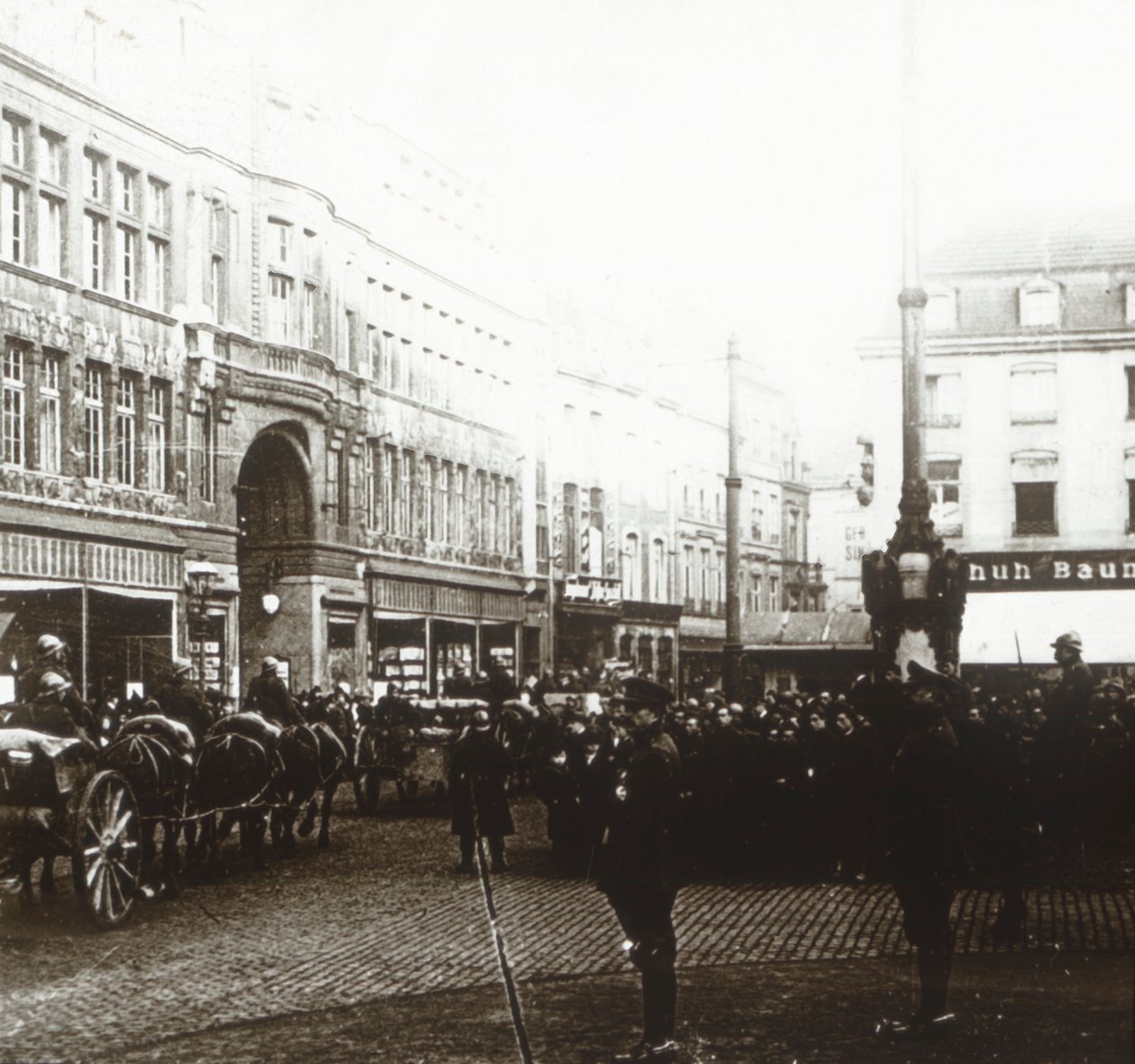 Belgiska trupper, Aachen, Tyskland, c1914-c1918 av Unbekannt