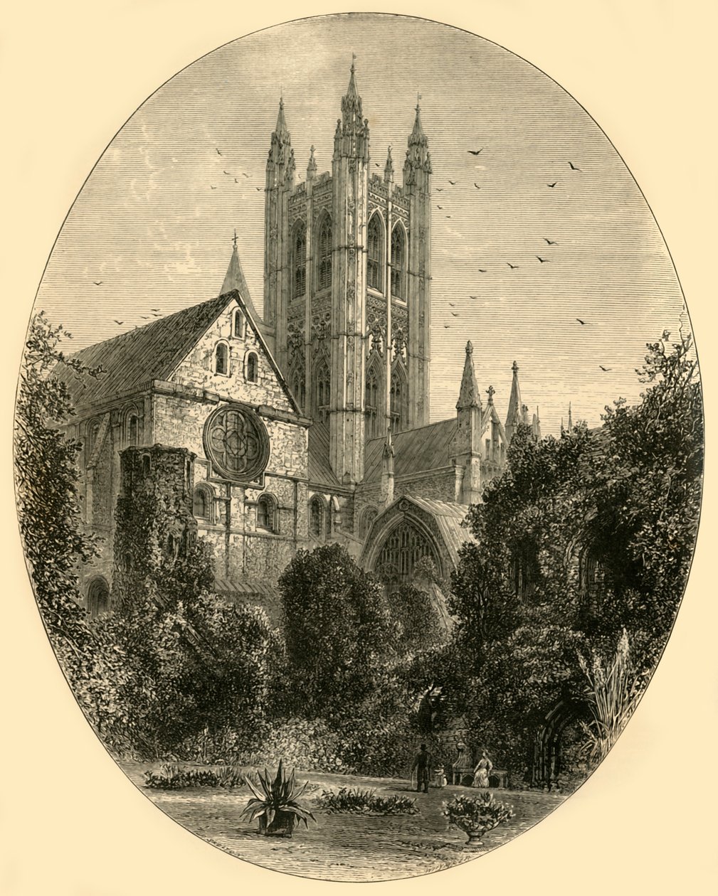 Bell Harry Tower, Canterbury Cathedral, 1890. av Unbekannt