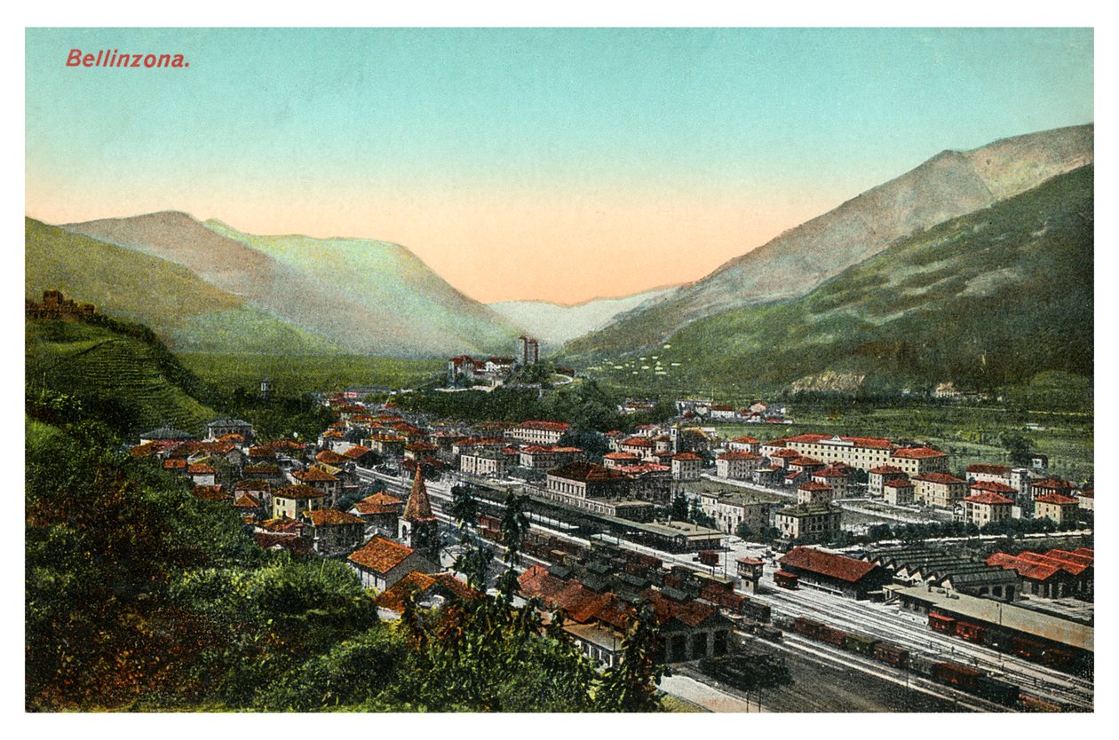 Bellinzona, Schweiz, tidigt 1900-tal av Unbekannt