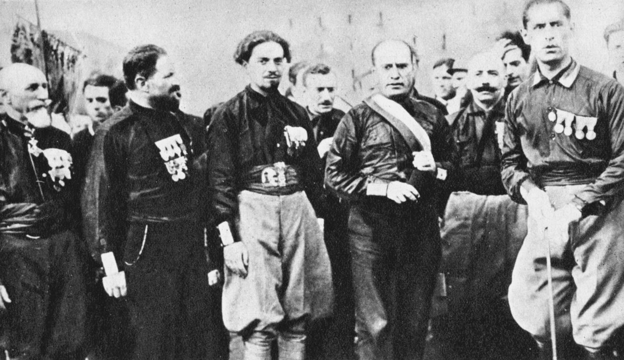 Benito Mussolini 1883-1945 italiensk fascistdiktator, 1922 av Unbekannt