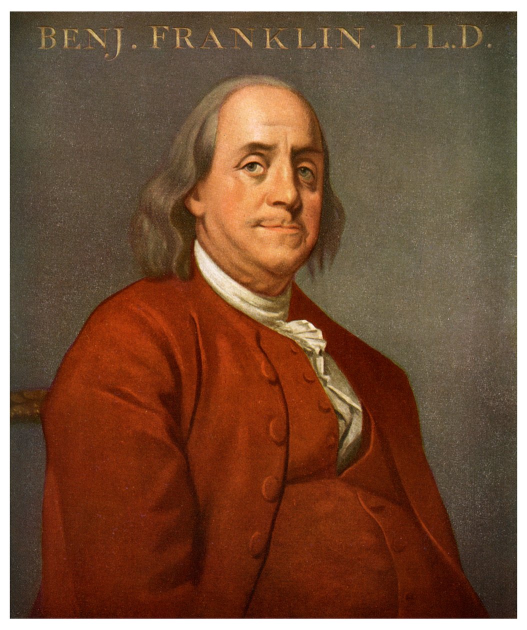 Benjamin Franklin, amerikansk vetenskapsman och politiker, 1782 1956 av Unbekannt