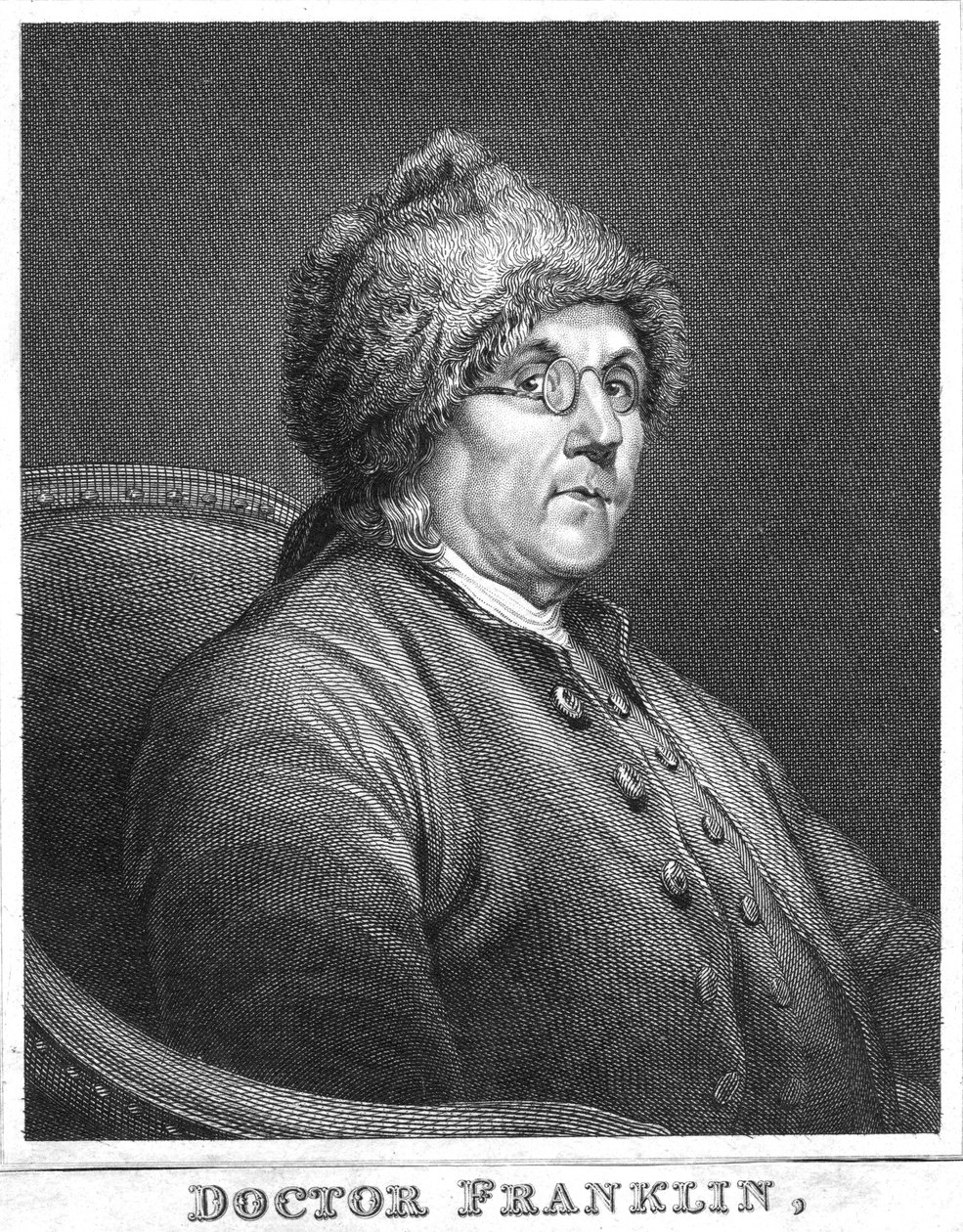 Benjamin Franklin, amerikansk vetenskapsman, uppfinnare och statsman, sent 1700-tal av Unbekannt
