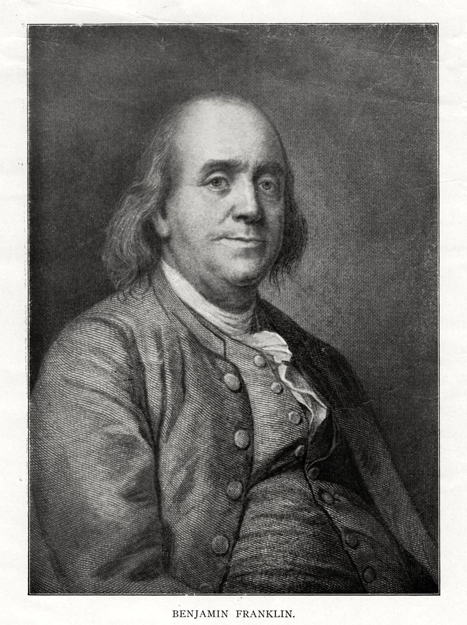 Benjamin Franklin, amerikansk statsman, tryckare och vetenskapsman, 1900-talet av Unbekannt