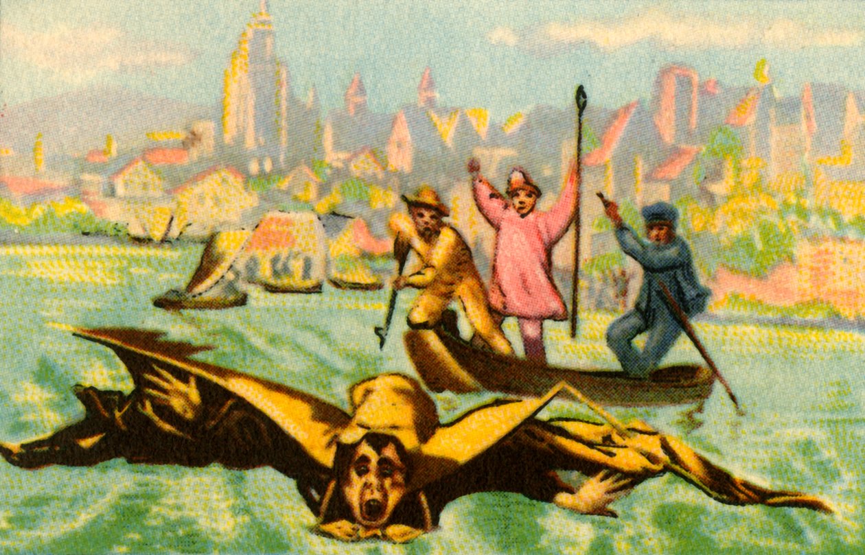 Berblingare försöker flyga över Donau, 1811, 1932. av Unbekannt