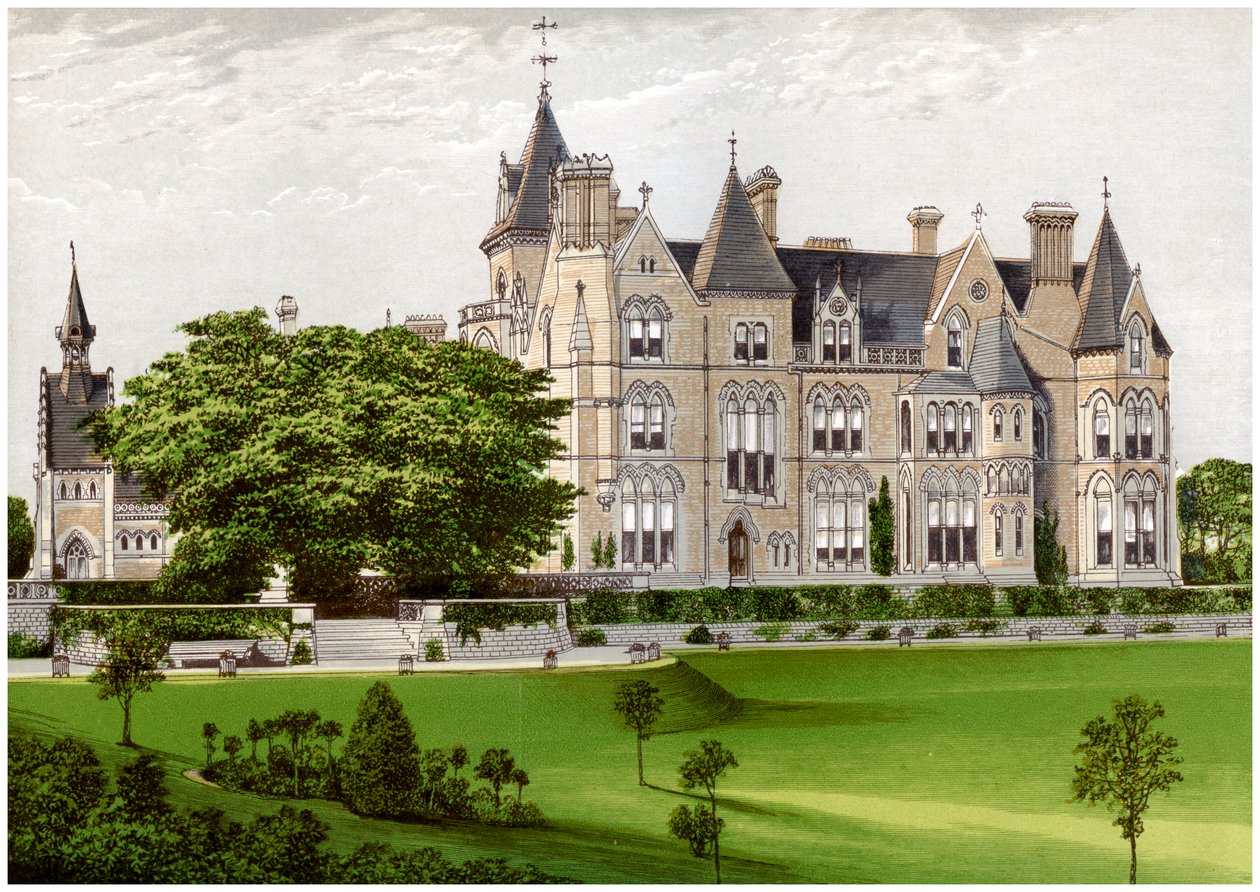 Bestwood Lodge, Nottinghamshire, hem för hertigen av St Albans, c1880 av Unbekannt