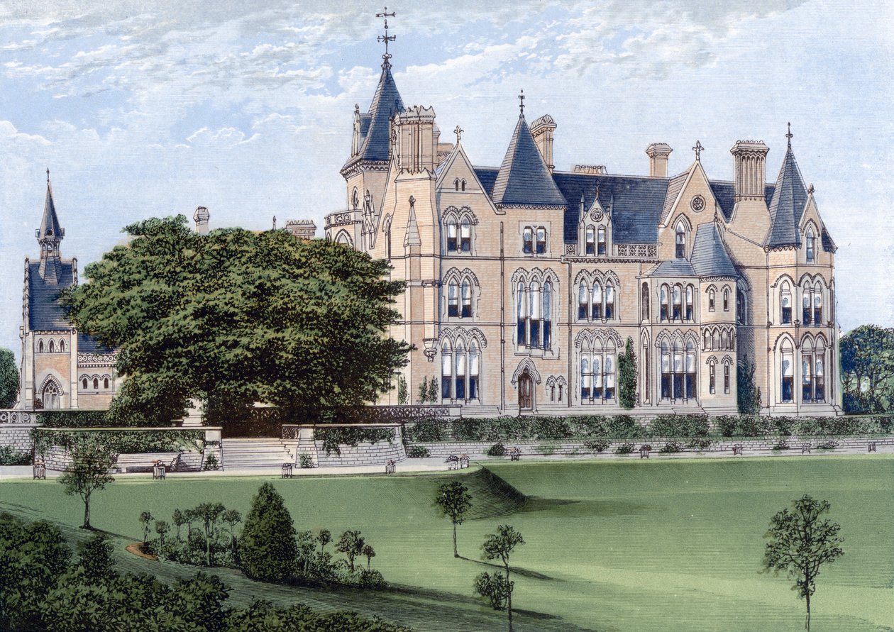 Bestwood Lodge, Nottinghamshire, sent 1800-tal av Unbekannt