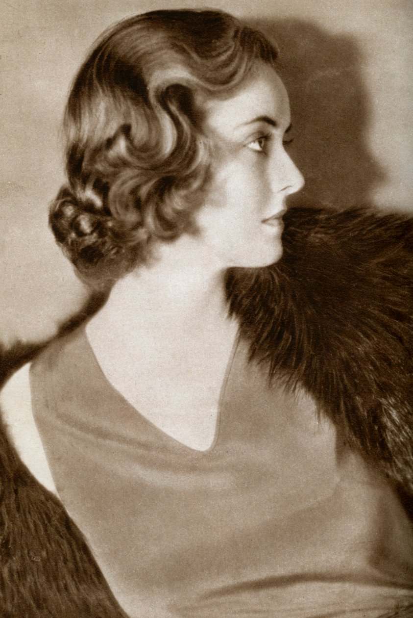 Bette Davis, amerikansk skådespelerska, 1933 av Unbekannt