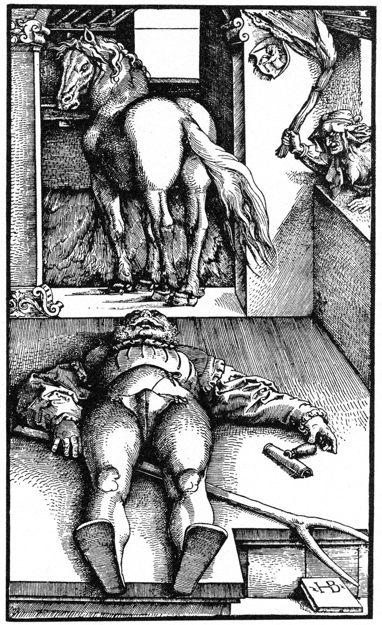 Förhäxad brudgum Sleeping Groom and a Sorceress, 1544 1964. av Unbekannt