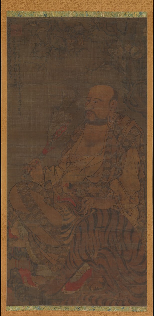 Bhadra, Den sjätte Luohan, daterad 1345. av Unbekannt