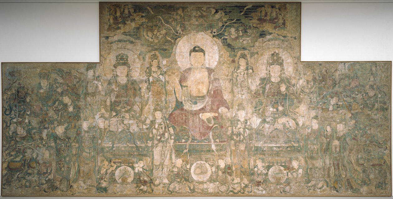Bhaisajyaguru, The Buddha of Healing and Medicine, från 1319 av Unbekannt