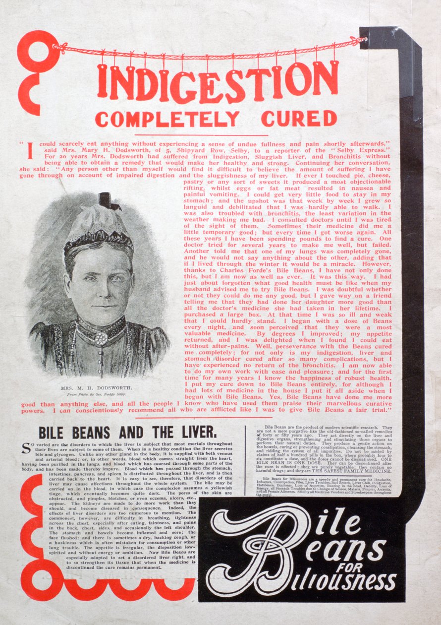 Bile Beans-annons, 1903 av Unbekannt