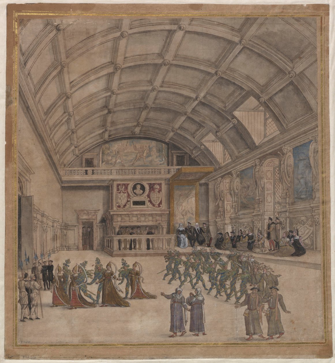 Binchepalatset under firandet i augusti 1549, 1549. av Unbekannt