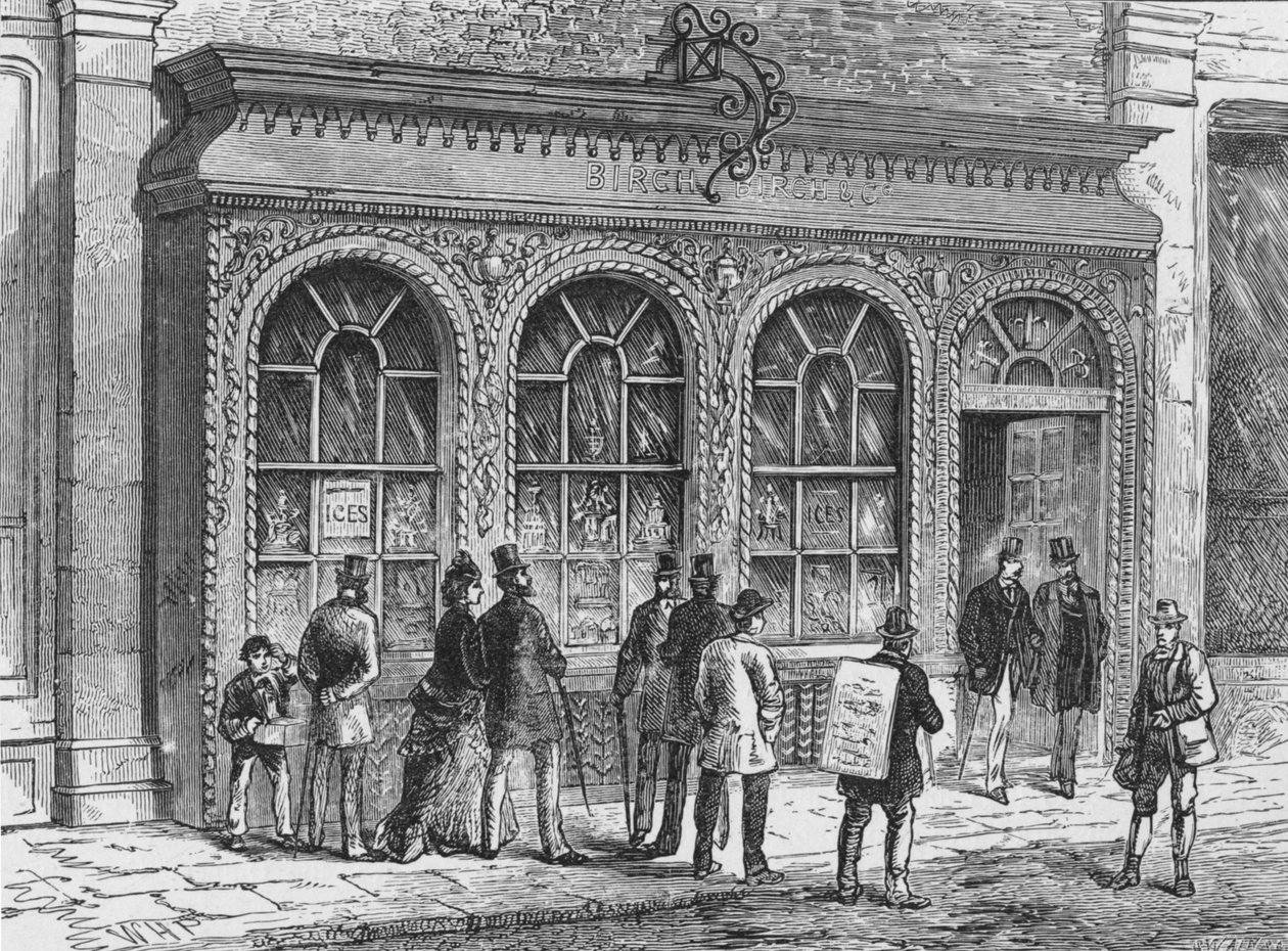 Birchs konfektyrbutik, Cornhill, City of London, 1800-talet 1911 av Unbekannt