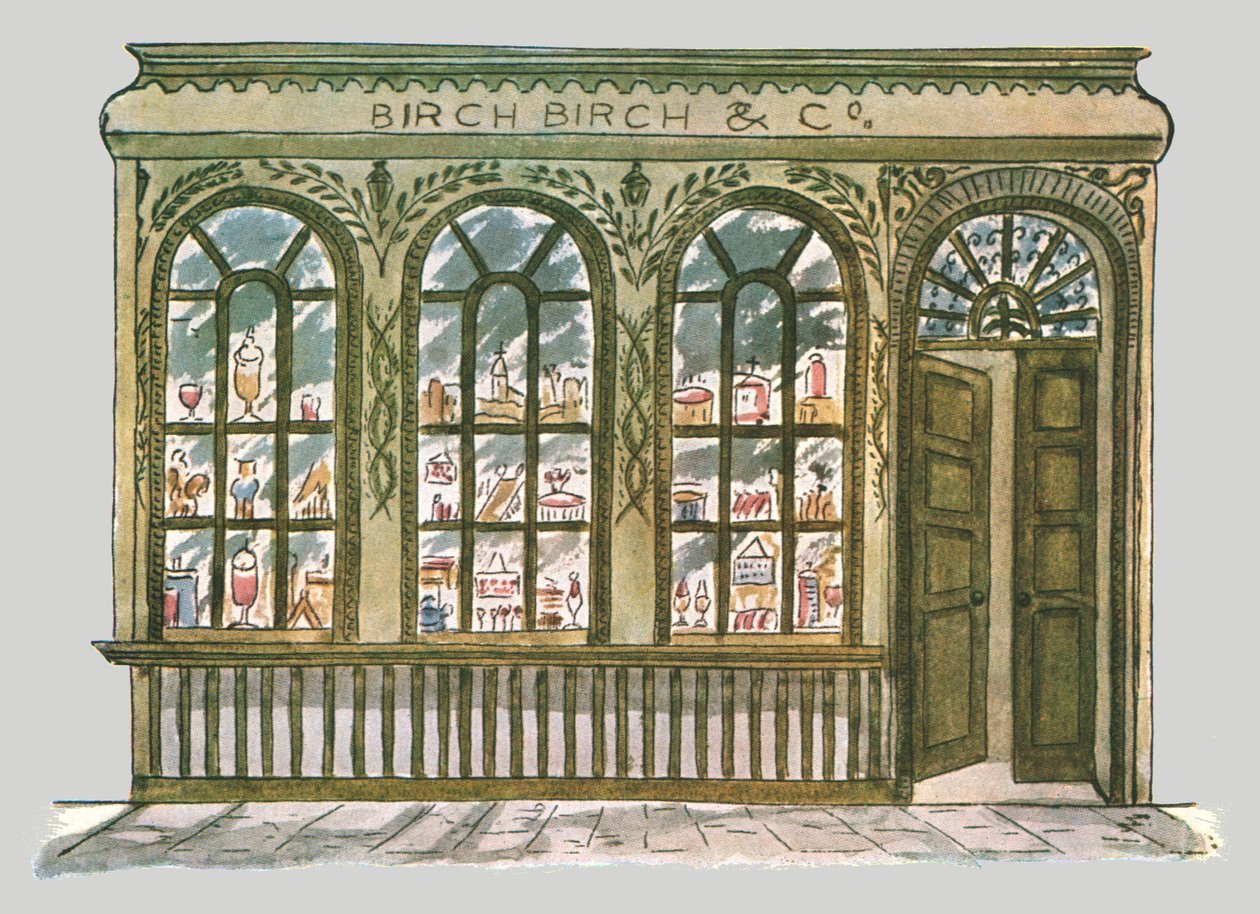 Birchs butiksfront, City of London, 1928. av Unbekannt