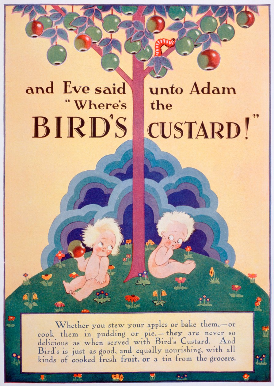Birds Custard-annons, 1928 av Unbekannt