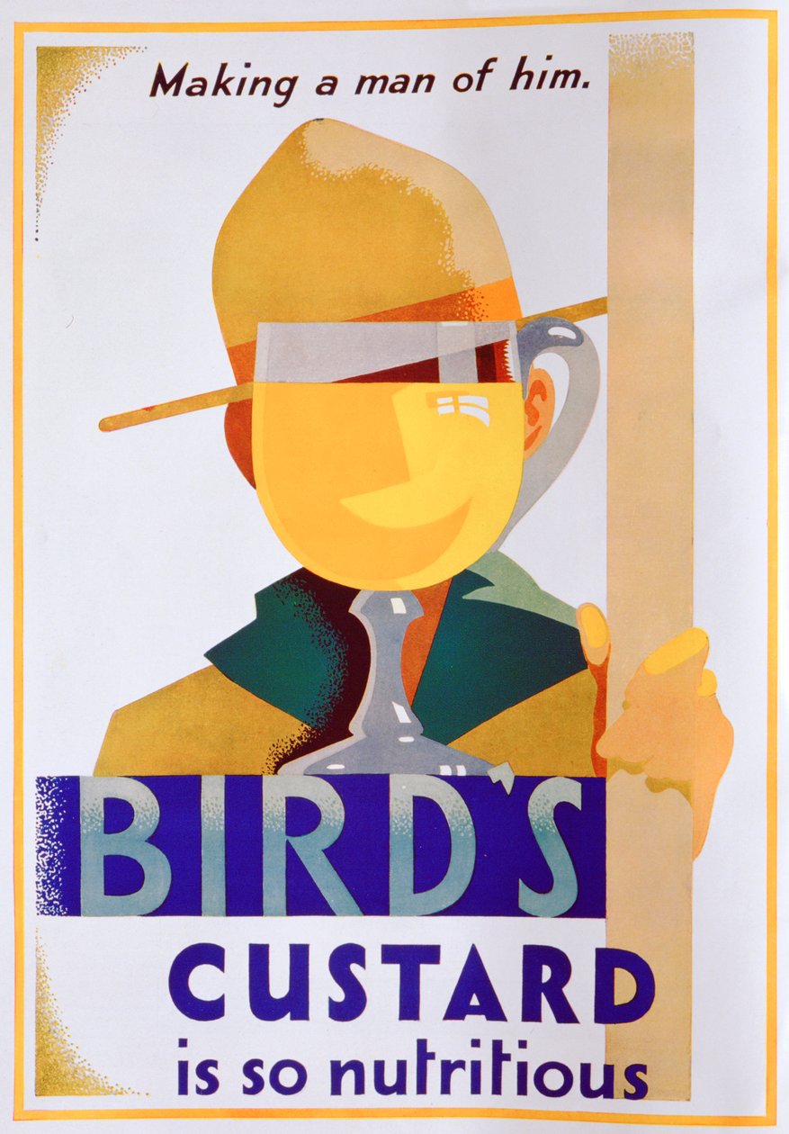 Birds Custard-annons, 1930 av Unbekannt