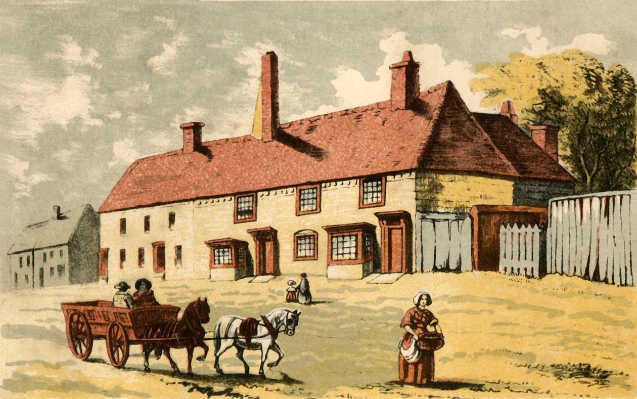 Födelseort för pastor C.H. Spurgeon, Kelvedon, Essex, mitten av slutet av 1800-talet. av Unbekannt