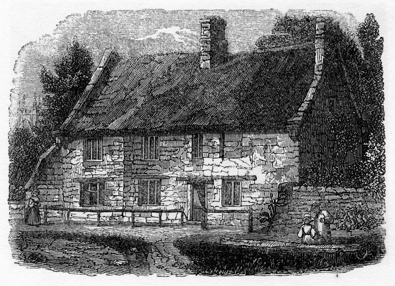 Födelseort för pastor James Hervey, Hardingston, nära Northampton, 1840 av Unbekannt