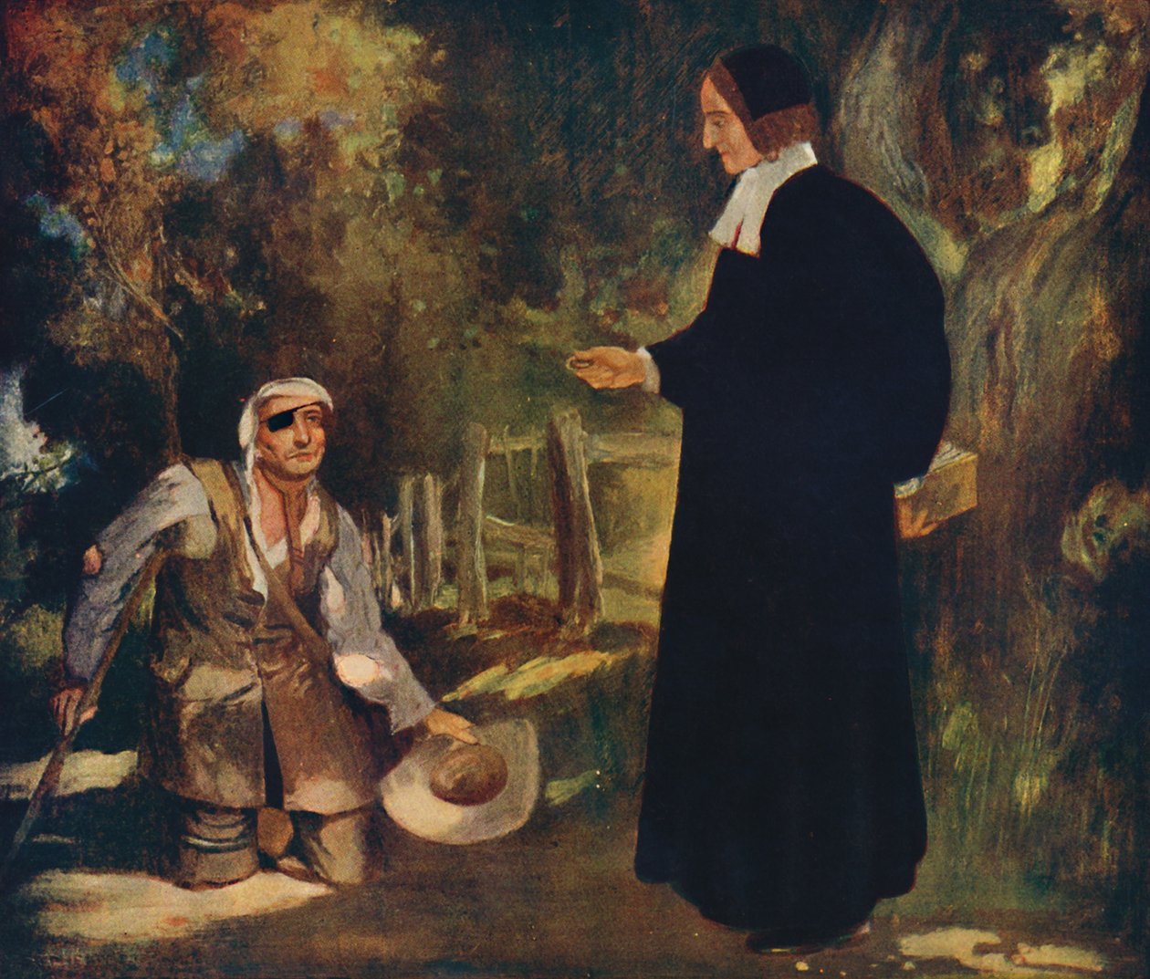 Biskop Ken och en tiggare, 1912 av Unbekannt