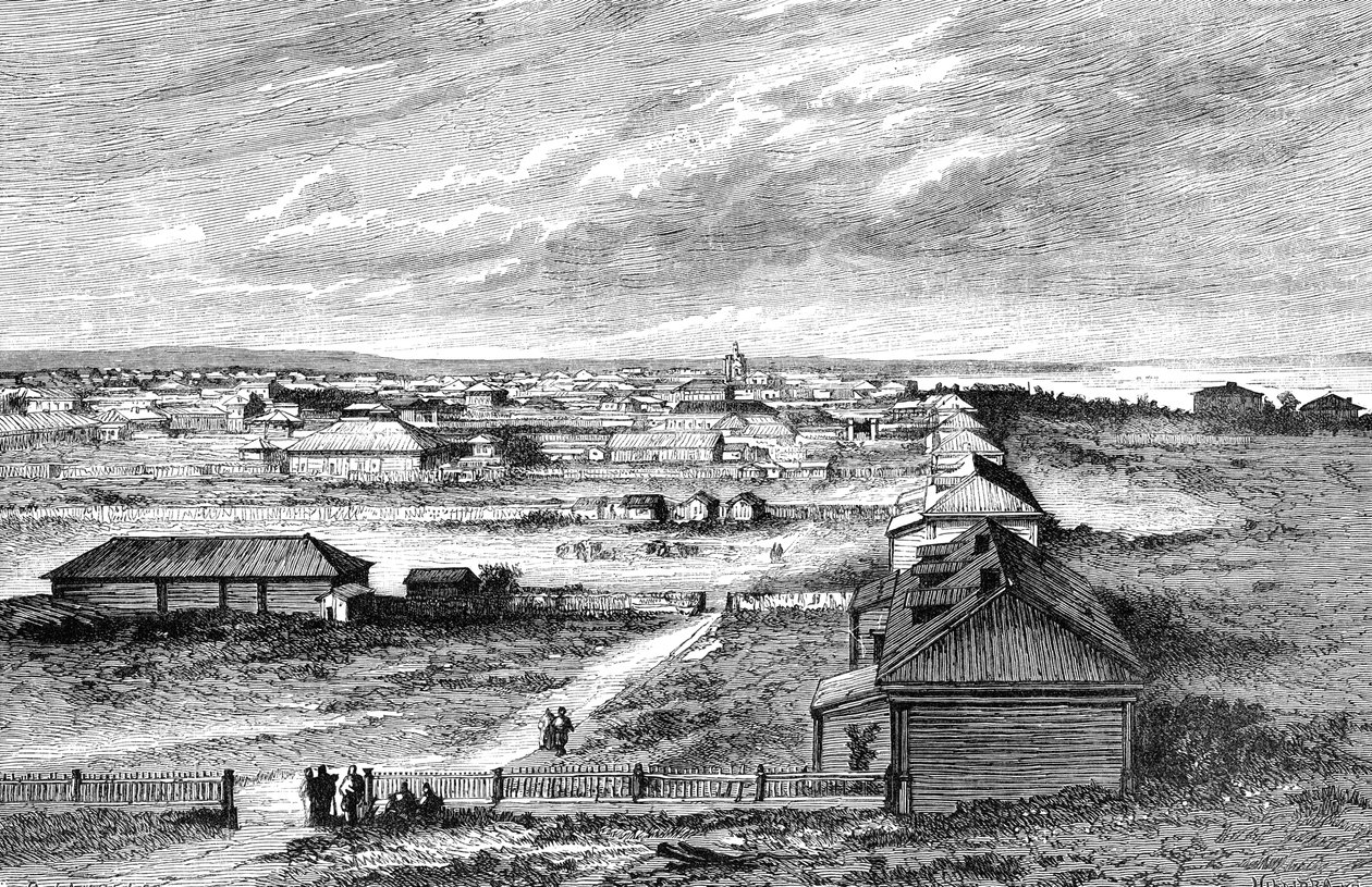 Blagoveshchensk, Sibirien, Ryssland, 1895 av Unbekannt