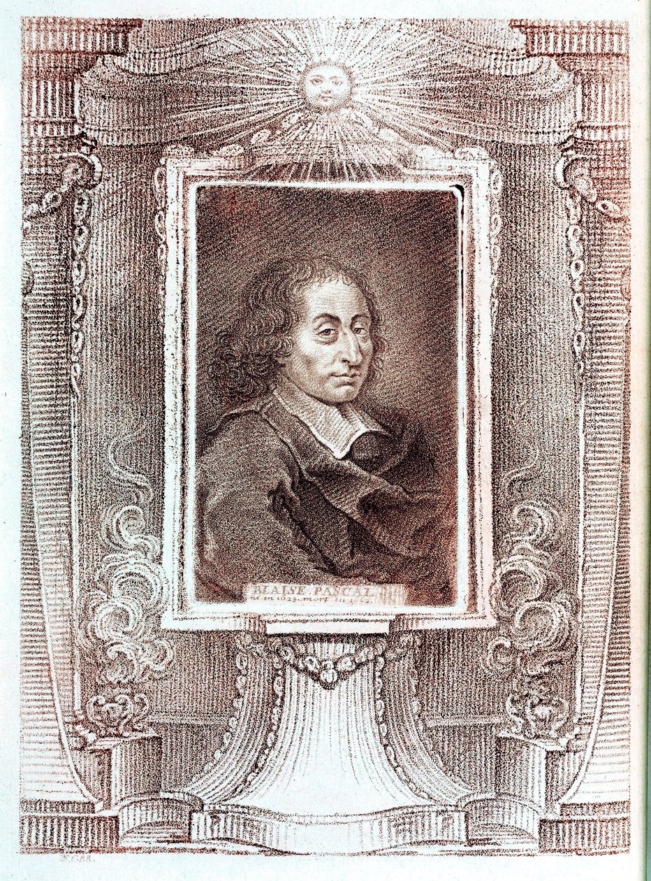 Blaise Pascal, fransk matematiker, fysiker och filosof, ca 1650 av Unbekannt