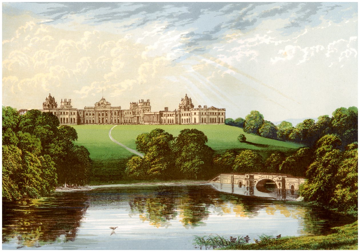 Blenheim Palace, Oxfordshire, hem för hertigen av Marlborough, c1880 av Unbekannt
