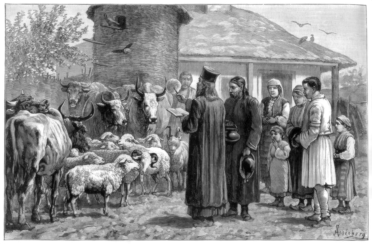 Välsigna husdjur, Bulgarien, 1887 av Unbekannt