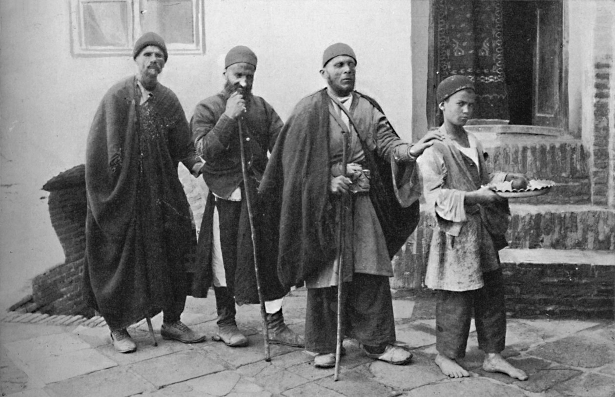 Blinda tiggare från Teheran, Persien, 1902 av Unbekannt