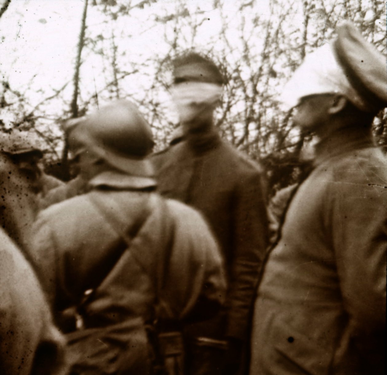 Soldater med ögonbindel, november 1918 av Unbekannt