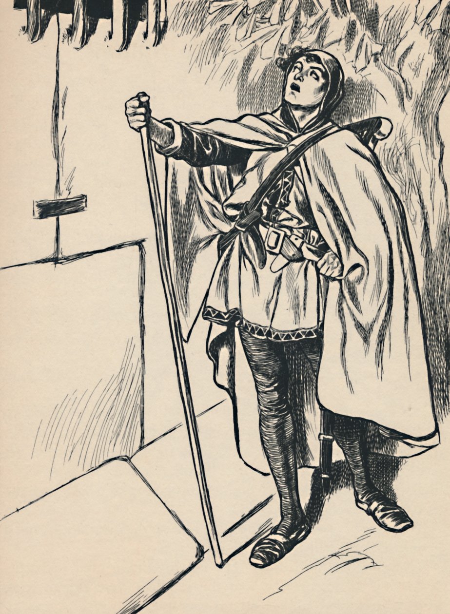 Blondel Sings Beneath Richards Window, c1907 av Unbekannt