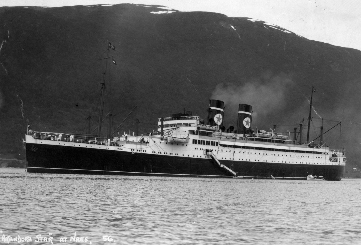 Blue Star Line kryssningsfartyg SS Arandora Star, Norge, c1927-c1939 av Unbekannt