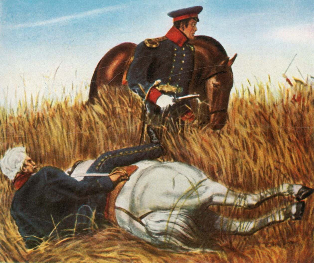 Blücher vid slaget vid Ligny, 16 juni 1815, 1936. av Unbekannt