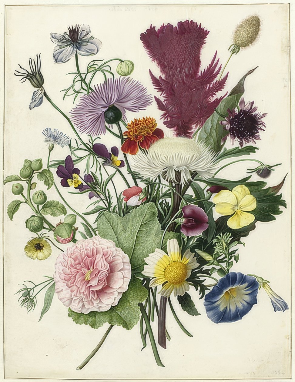 Blombukett. 1680 av Unbekannt