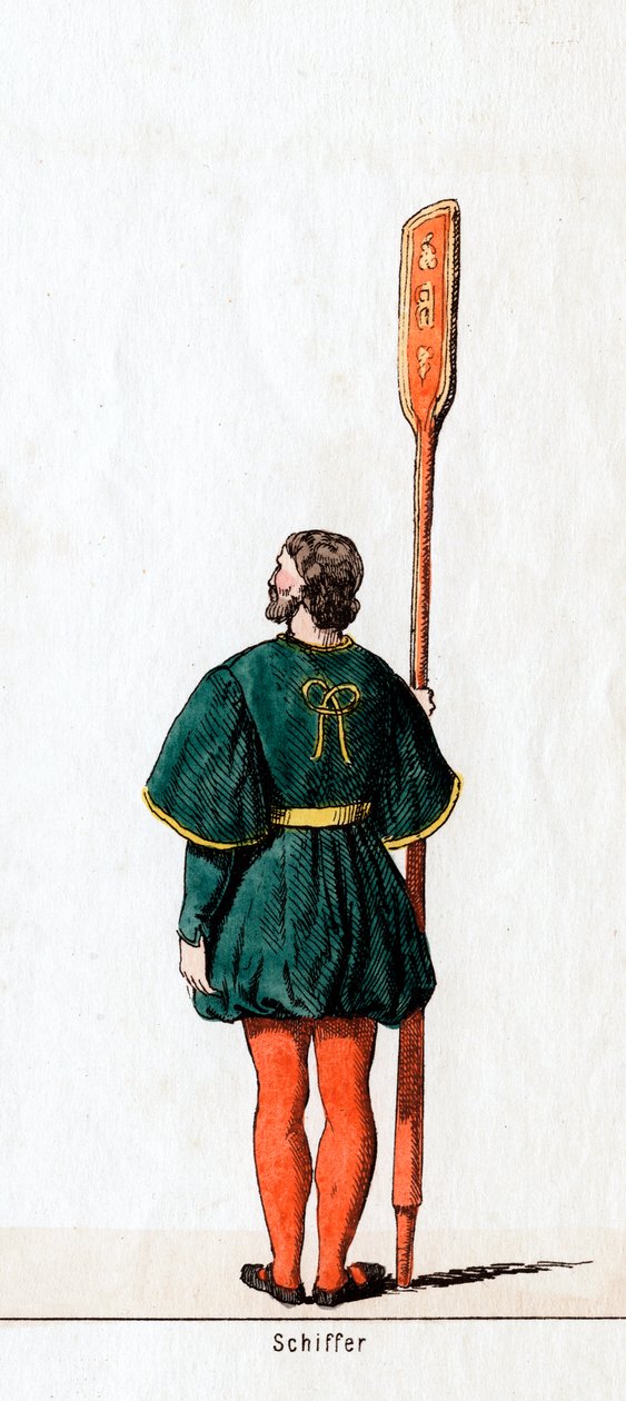 Båtsman, kostymdesign för Shakespeares pjäs, Henry VIII, 1800-talet av Unbekannt