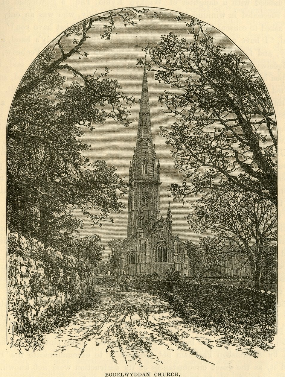 Bodelwyddan kyrka, 1898. av Unbekannt