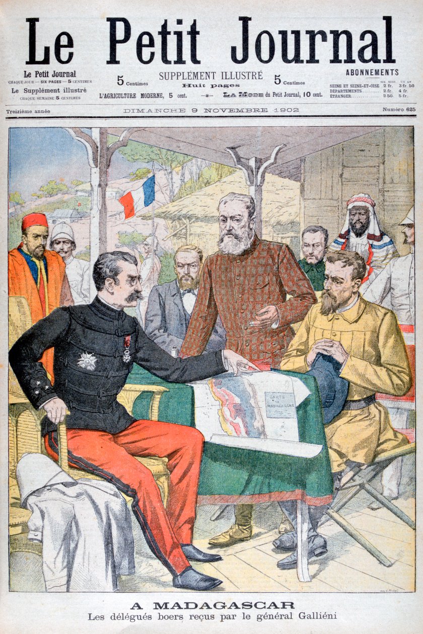 Boerdelegation mottagen av general Gallieni, guvernör på Madagaskar, 1902 av Unbekannt