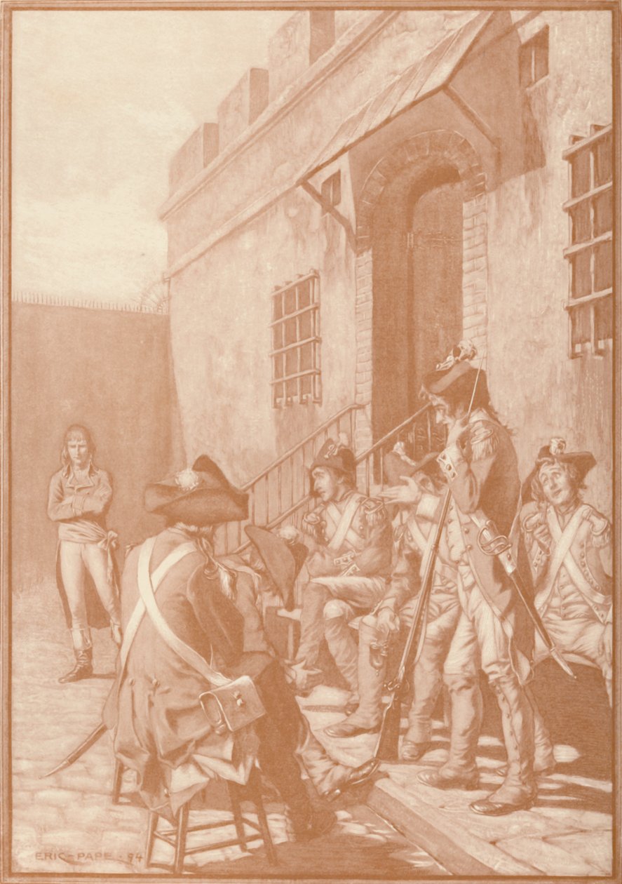 Bonaparte under arrestering, augusti 1794, 1896 av Unbekannt