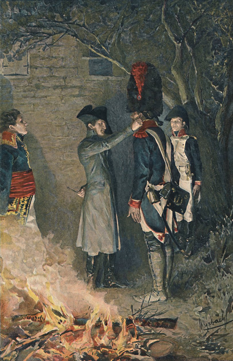 Bonaparte och Coignet, 1896 av Unbekannt