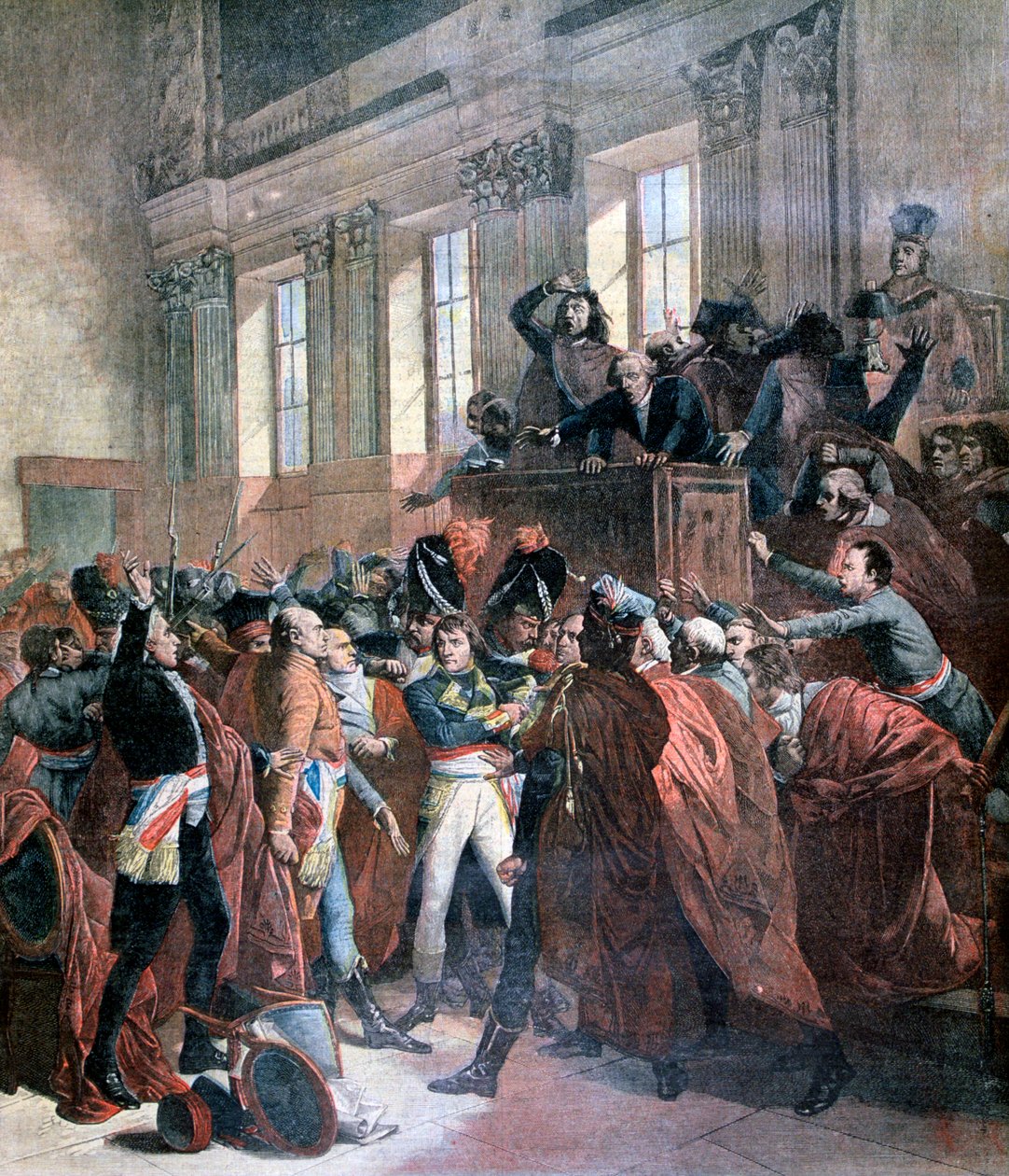 Bonaparte och de femhundras råd vid St Cloud, 10 november 1799, 1893 av Unbekannt