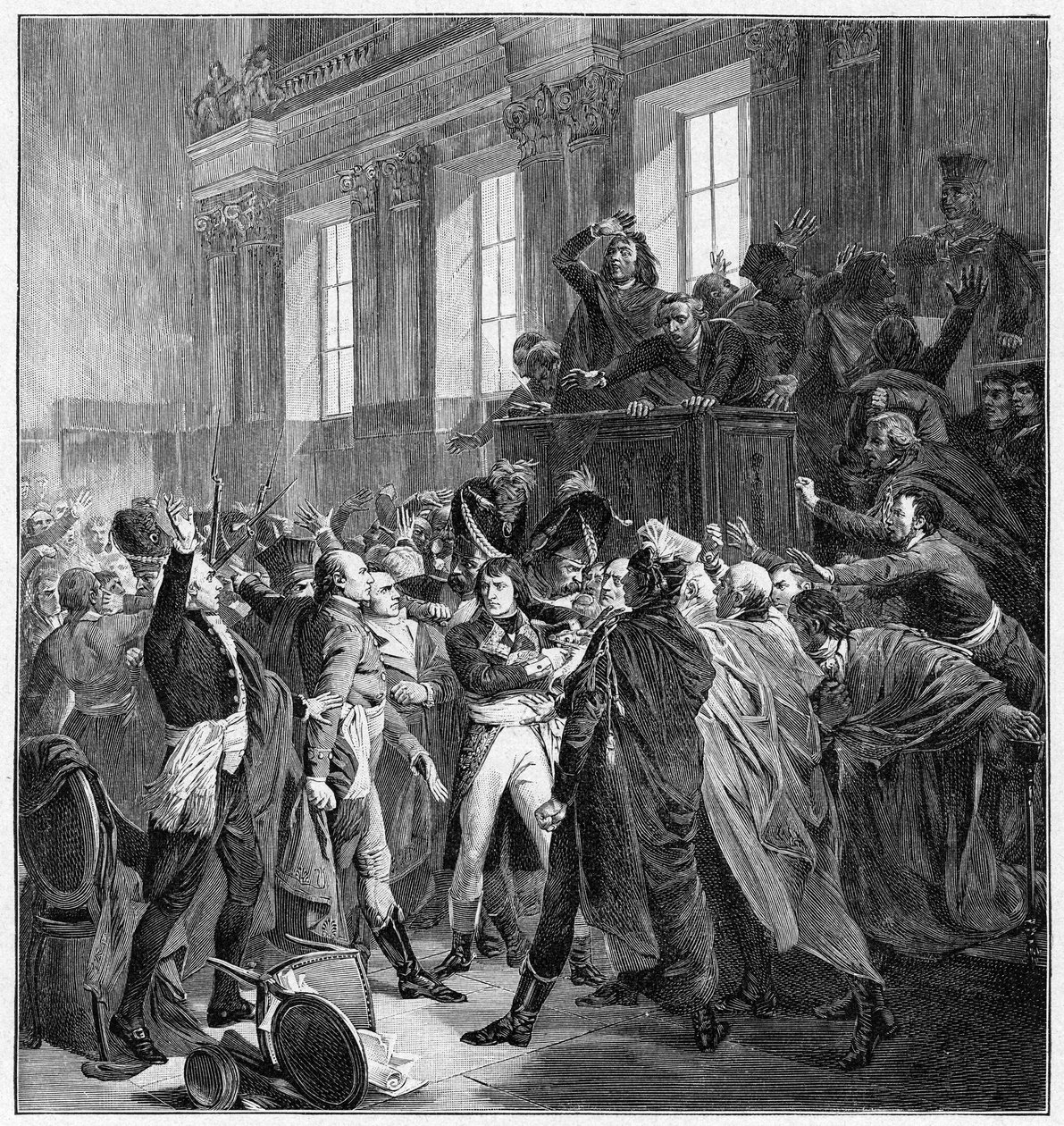 Bonaparte och de femhundras råd vid St Cloud, 10 november 1799, 1900 av Unbekannt