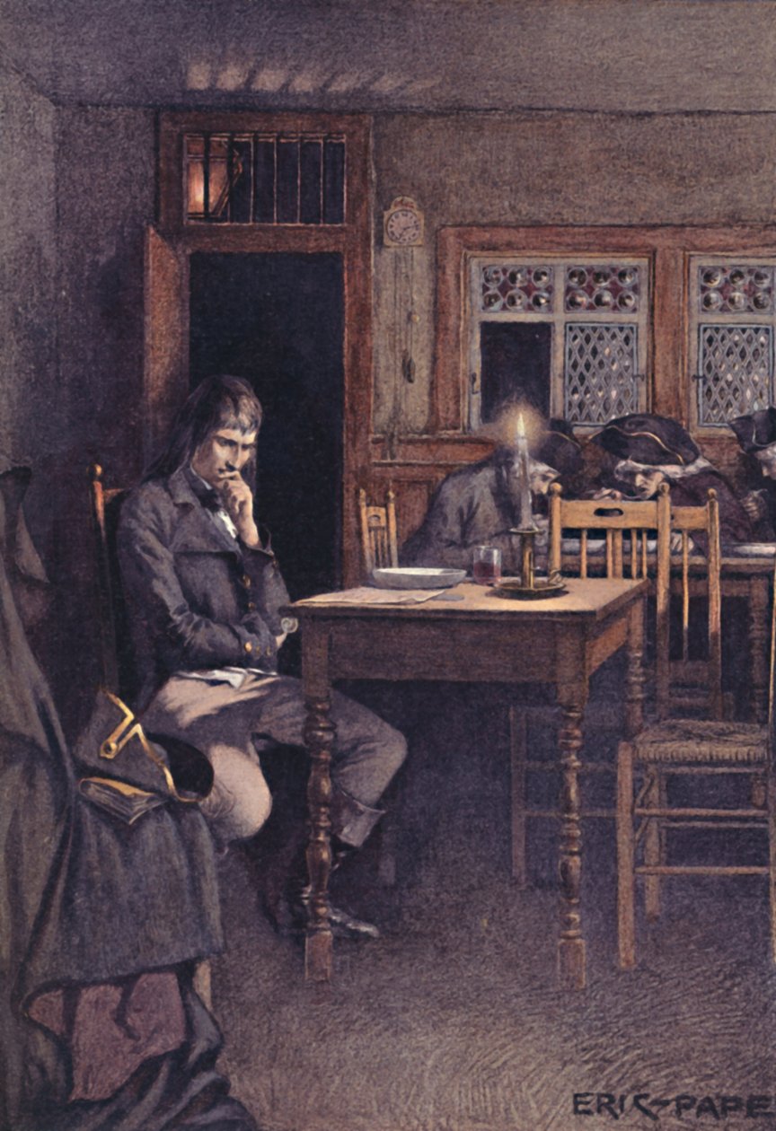 Bonaparte 1792 som en frequenter av en sex-sous-restaurang i Paris, 1896 av Unbekannt