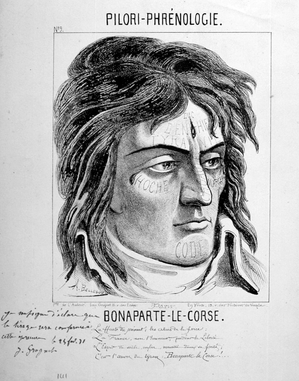 Bonaparte den korsikaner, 1871 av Unbekannt